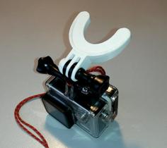 Mouth Mount For GoPro 3D Printer Model