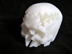 Rotating Skull Gear 3D Printer Model