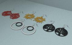 Earrings 3D Printer Model