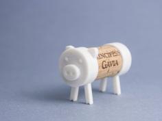 Cork Pals: The Pig 3D Printer Model