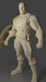 Captain America (WW2) 3D Printer Model