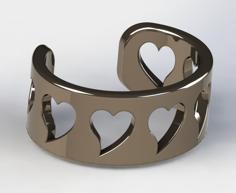 Heart Bracelet 3D Printer Model