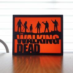 Walking Dead Silhouette Art 3D Printer Model