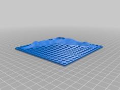 Lego 16×16 Crater Base Plate 3D Printer Model