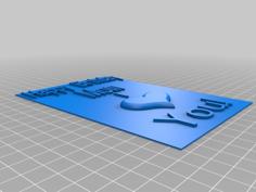 Birthday Card 3D Printer Model