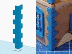 Quoins (corner Stones) For Tabletop Buildings 3D Printer Model