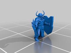 Rune Chaos Warrior 3D Printer Model