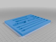 Air Brush Accessory Holder 3D Printer Model