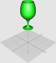 Wine Glass 3D Printer Model