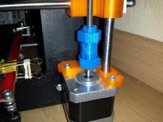 Self-centering Tapered-thread Z-axis Coupling (5/6/8mm) 3D Printer Model