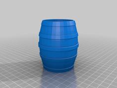 Wooden Barrel 3D Printer Model