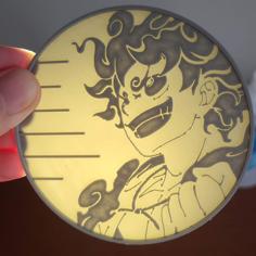 Translucent One Piece Luffy Coaster 3D Printer Model