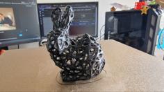 Organic Wireframe Bunny 3D Printer Model