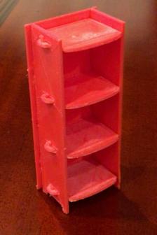 Pinned Knick Knack Shelves 1:12 Scale 3D Printer Model