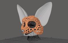 Fursuit- Or Puppet-head Base – Version 67 – Fennec 3D Printer Model