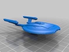 Enterprise NX-01 Refit 1:2500 Scale (solidified And Tweaked For SLA/DLP Printing) 3D Printer Model