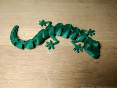 Articulated Lizard 3D Printer Model