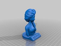 FROZEN ELZA BUST 3D Printer Model