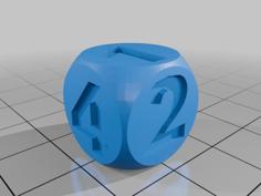 6 Sided Die – Tinkercad Tutorial 3D Printer Model