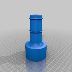 Shop Vac Hose Adapter 3D Printer Model