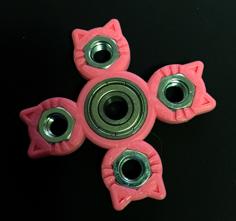 Quad Hex Nut Cat Spinner 3D Printer Model