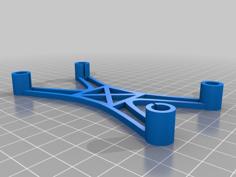 Customizable Hyperbolic Micro Brushed Quadcopter Frame 3D Printer Model