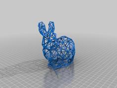 Wire Frame Bunny 3D Printer Model