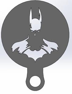 Coffee Stencil – Batman 3D Printer Model