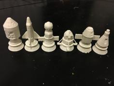 Spacecraft Chess 3D Printer Model