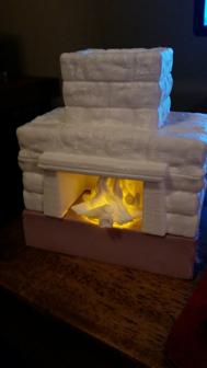 Stone Fireplace 3D Printer Model