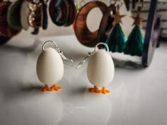 Easter Egg Earring 3D Printer Model