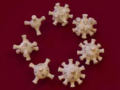 Coronadice, The Coronavirus Dice Set 3D Printer Model