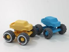 Mini Monster Truck With Suspension 3D Printer Model