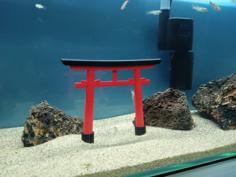 Miniature Japanese Torii For Aquarium 3D Printer Model