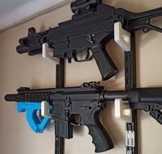 Airsoft Display Bracket For Rail Shelf System 3D Printer Model