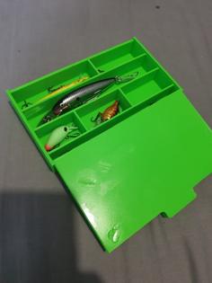 Fishing Tackle Box With Dovetail Sliding Lid 3D Printer Model