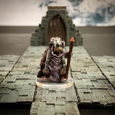 Ratfolk Druid Mother (32mm Scale) 3D Printer Model