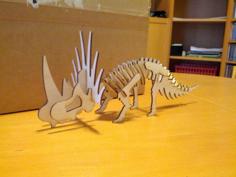 Styracosaurus Puzzle Model 3D Printer Model