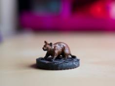 Dire Rat 28mm Miniature 3D Printer Model