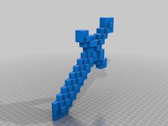 Minecraft Sword 3D Printer Model