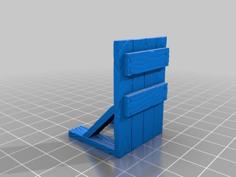 Wooden Barricade For 28mm Tabletop 3D Printer Model