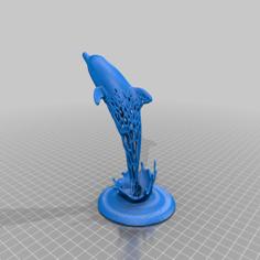 Vonoroi Dolphin Jumping Out Of Water 3D Printer Model