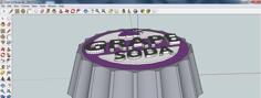 Grape Soda Bottle Cap Prop 3D Printer Model