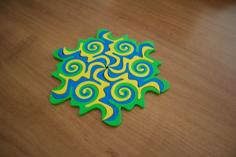 Twisted Escher Tessellation Puzzle 3D Printer Model