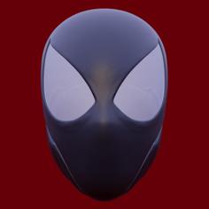 Marvel Spider-Man 2 | Black Mask | Peter Parker | Full Mask & Lenses 3D Printer Model