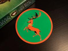 Multi-Color Game Of Thrones Coaster – House Baratheon 3D Printer Model