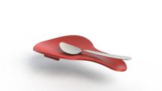 Spoon Holder / Spoon Support With A Smooth Design 3D Printer Model