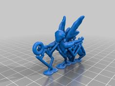 First Female Nude Fairy 6g Earring Charm 3D Printer Model