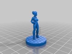 Alexandra Pryce, 28mm Miniature 3D Printer Model