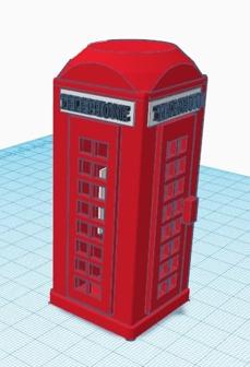 London Telephone Booth 3D Printer Model